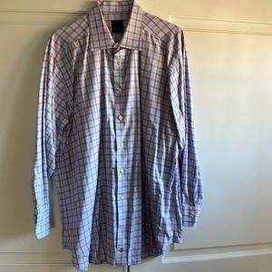 David Donahue Dress Shirt. Size 18.5, 34/35. 100% Cotton. Excellent condition.